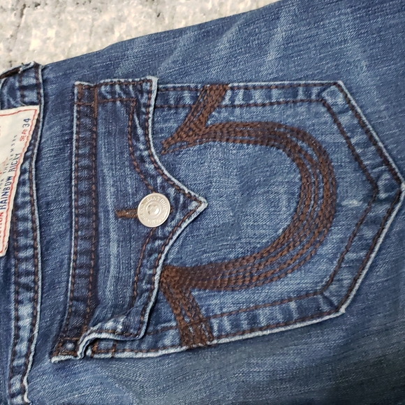 COPY - True Religion Rainbow Ricky Ripp distressed Jean's - Picture 10 of 14